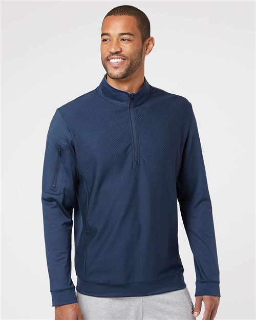 Men's Textured Quarter-Zip Pullover