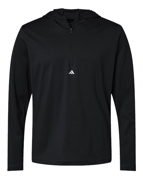 Adidas Lightweight Performance Quarter-Zip Hooded Pullover