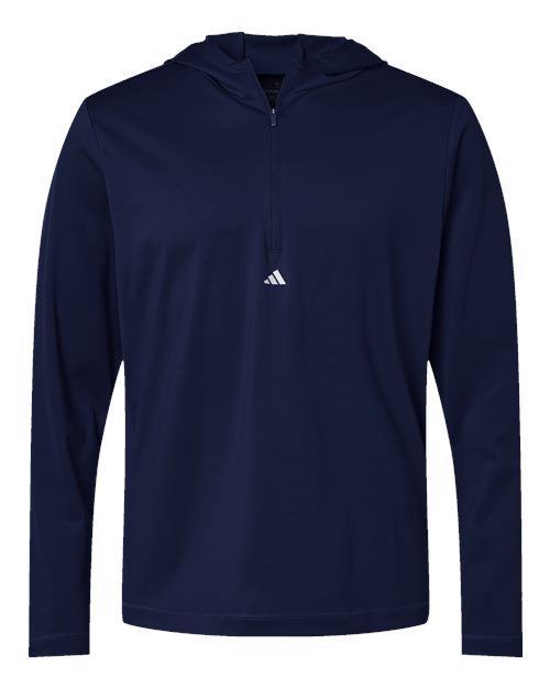 Adidas Lightweight Performance Quarter-Zip Hooded Pullover