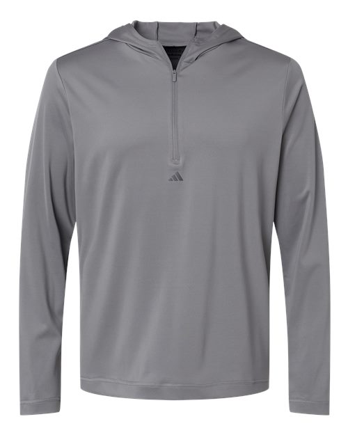 Adidas Lightweight Performance Quarter-Zip Hooded Pullover