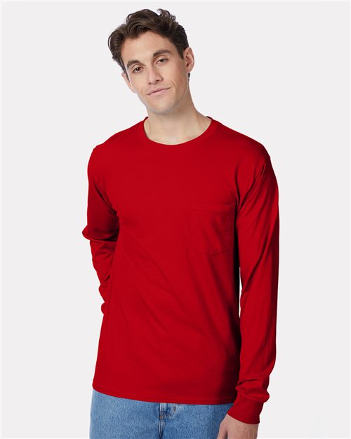 Men's Authentic Long Sleeve Pocket T-Shirt