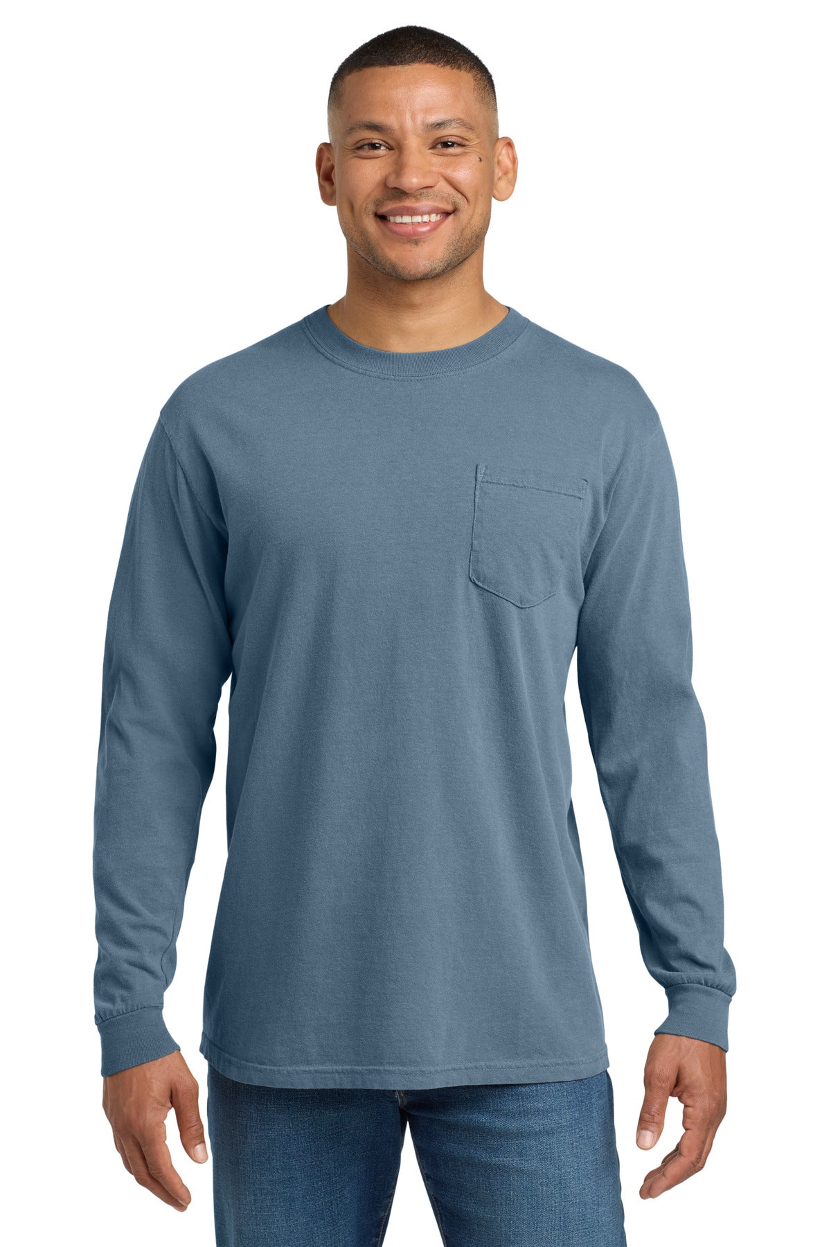 COMFORT COLORS Heavyweight Ring Spun Long Sleeve Pocket Tee