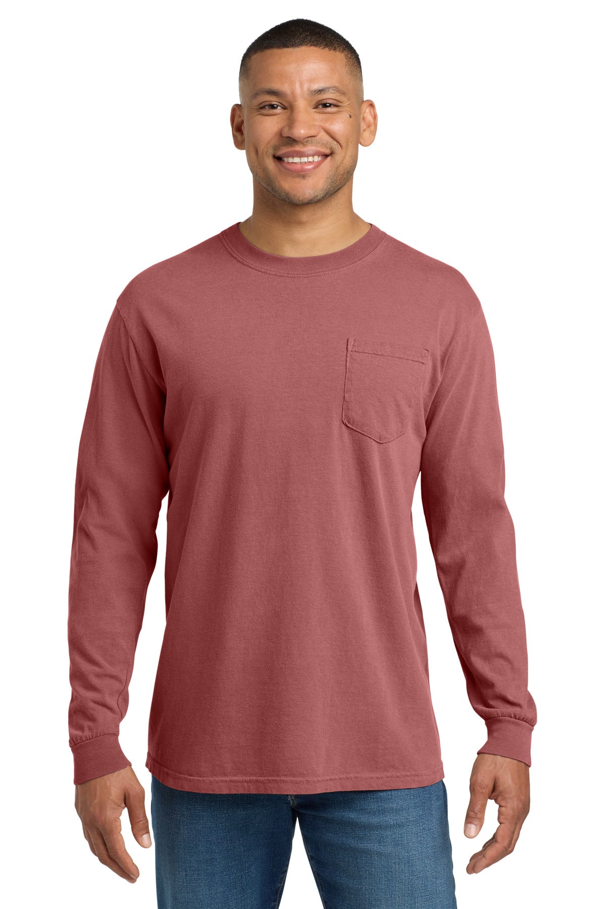 COMFORT COLORS Heavyweight Ring Spun Long Sleeve Pocket Tee
