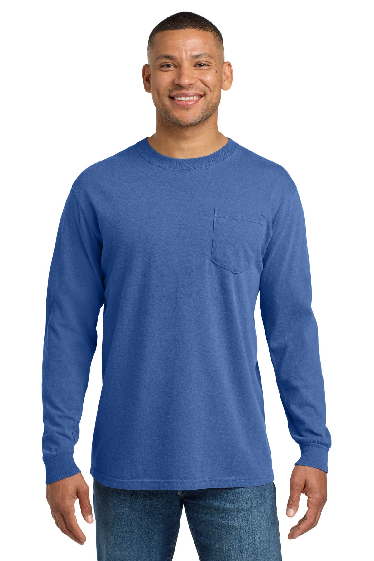 COMFORT COLORS Heavyweight Ring Spun Long Sleeve Pocket Tee