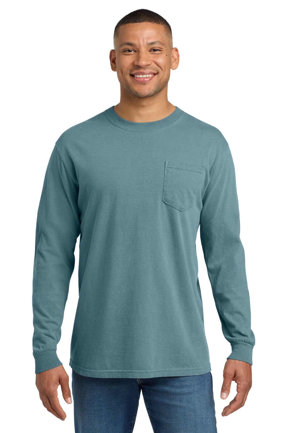 COMFORT COLORS Heavyweight Ring Spun Long Sleeve Pocket Tee