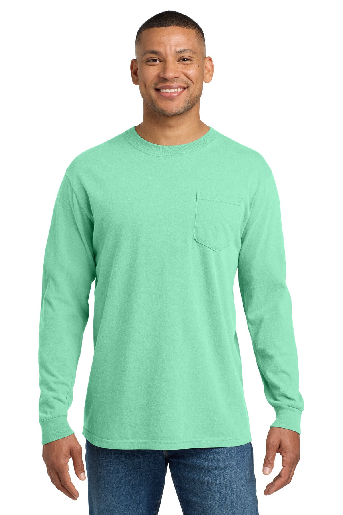 COMFORT COLORS Heavyweight Ring Spun Long Sleeve Pocket Tee