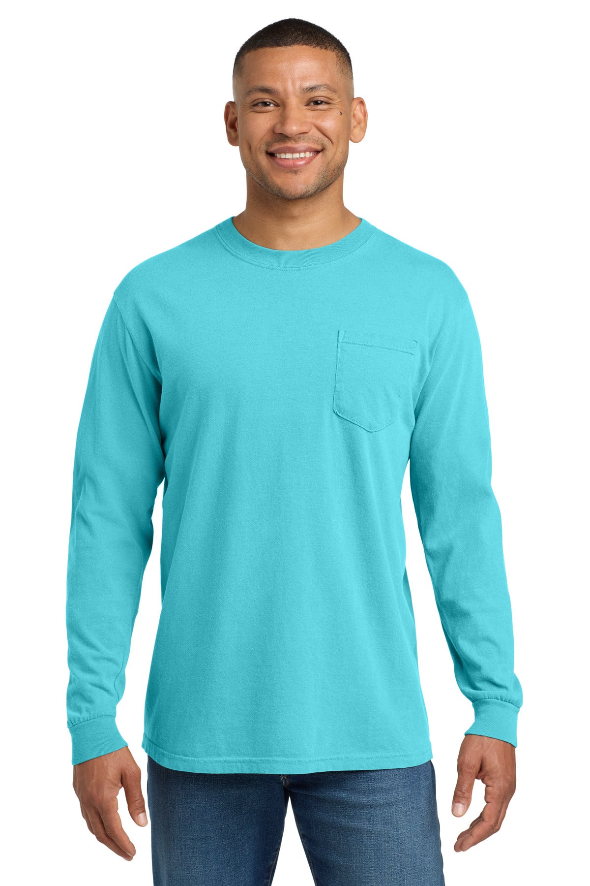 COMFORT COLORS Heavyweight Ring Spun Long Sleeve Pocket Tee