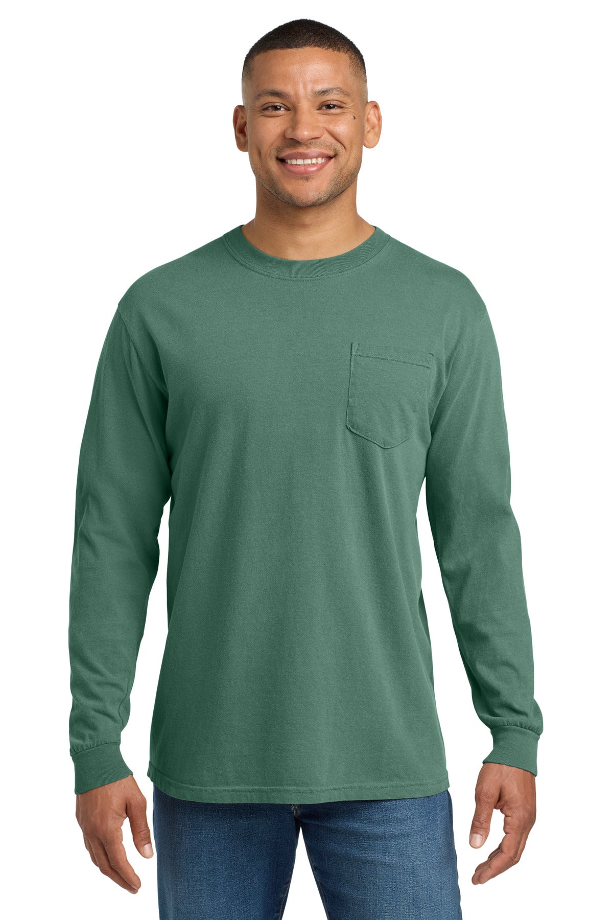 COMFORT COLORS Heavyweight Ring Spun Long Sleeve Pocket Tee