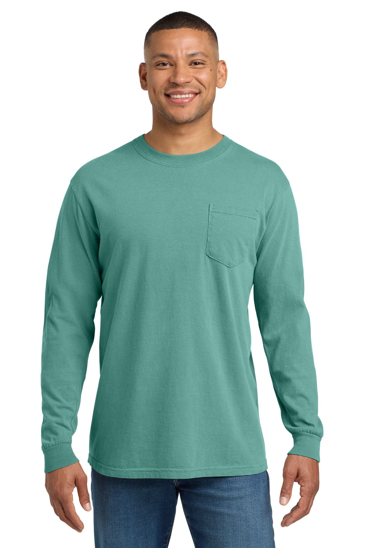 COMFORT COLORS Heavyweight Ring Spun Long Sleeve Pocket Tee