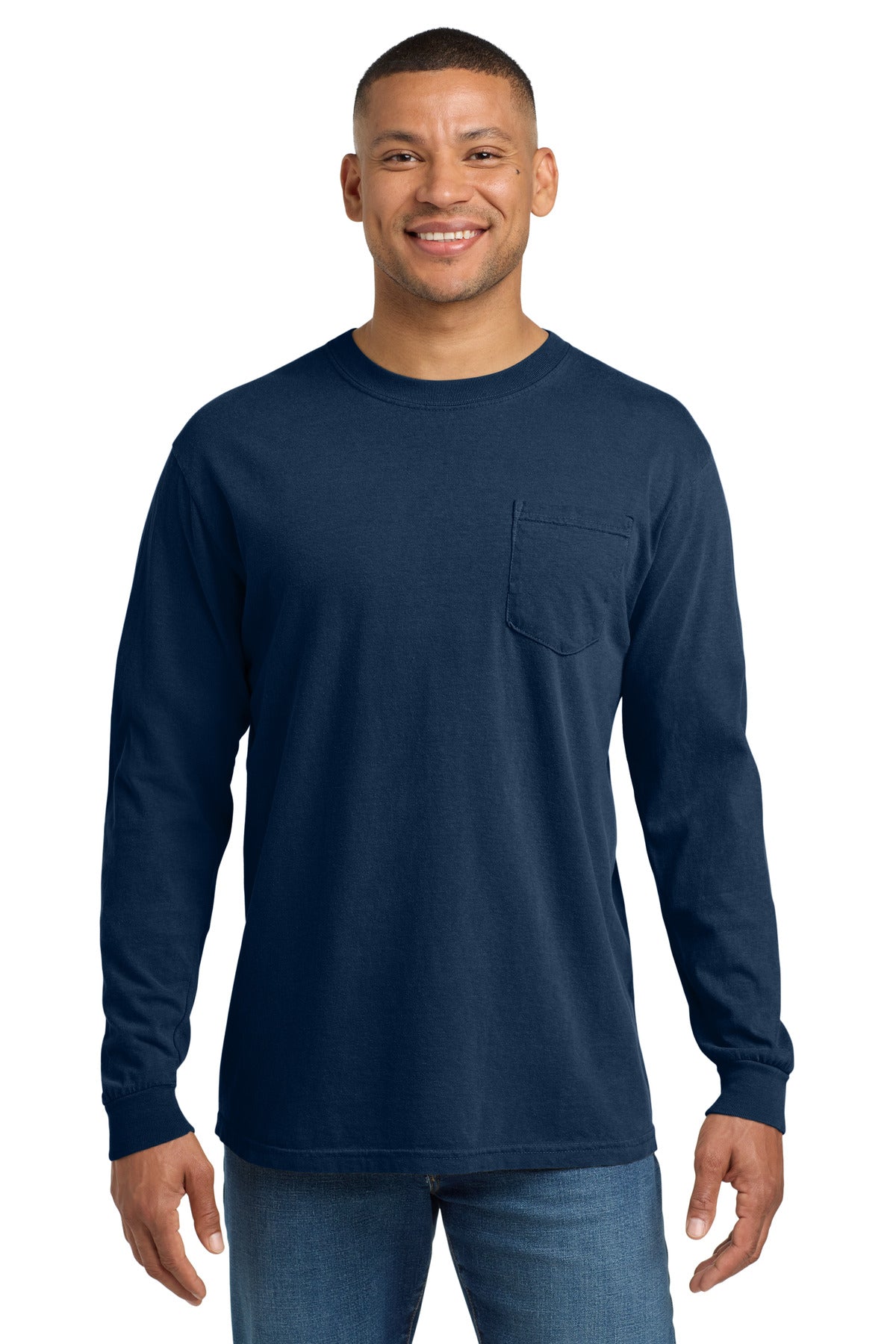 COMFORT COLORS Heavyweight Ring Spun Long Sleeve Pocket Tee