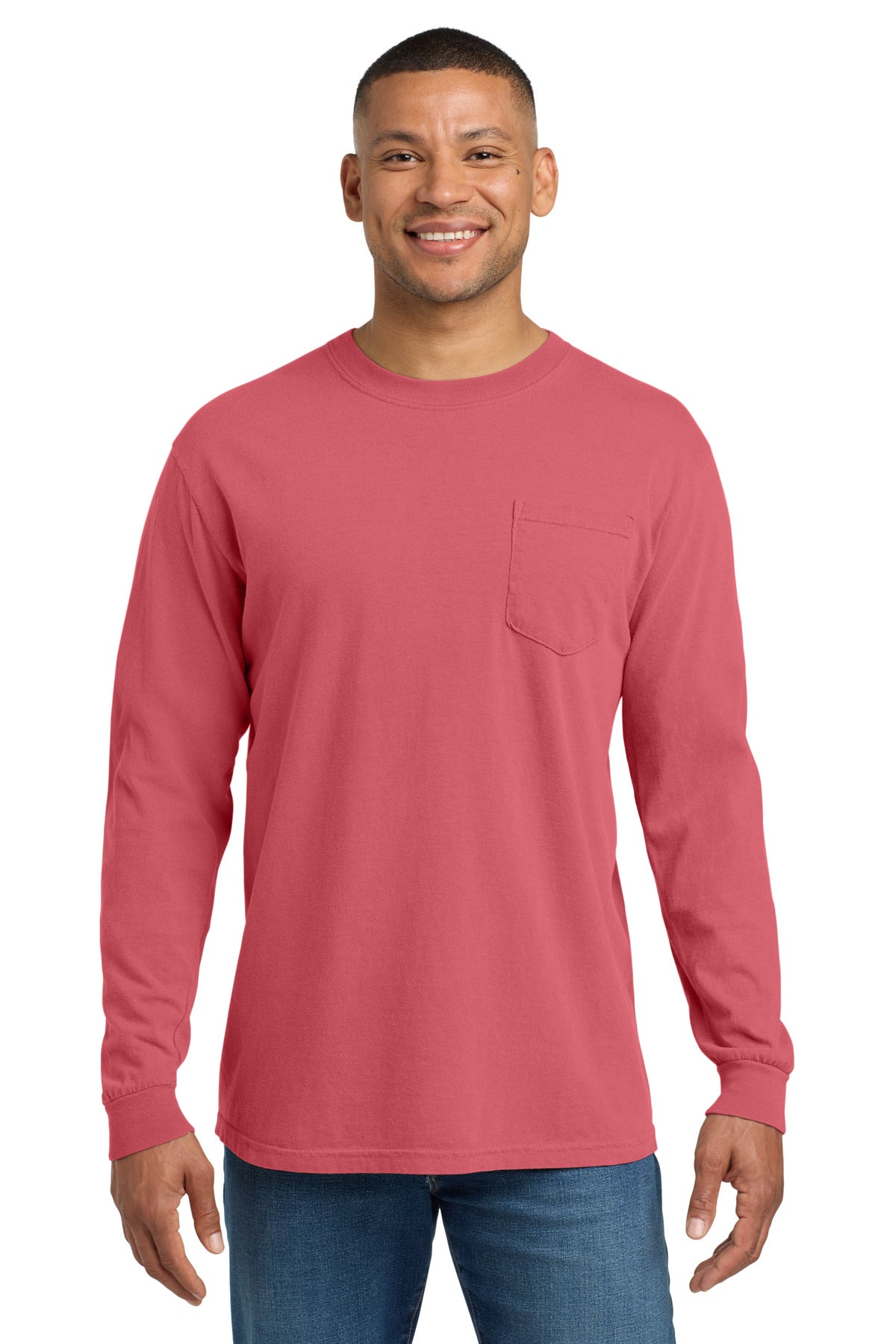 COMFORT COLORS Heavyweight Ring Spun Long Sleeve Pocket Tee