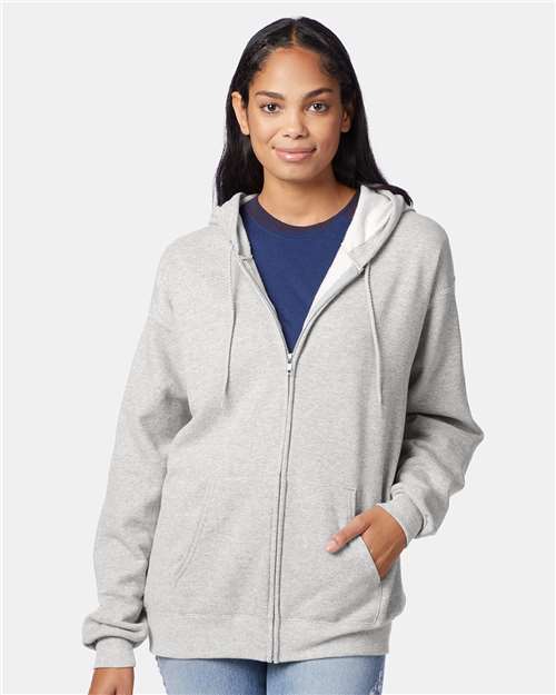 Unisex EcoSmart® Full-Zip Hooded Sweatshirt
