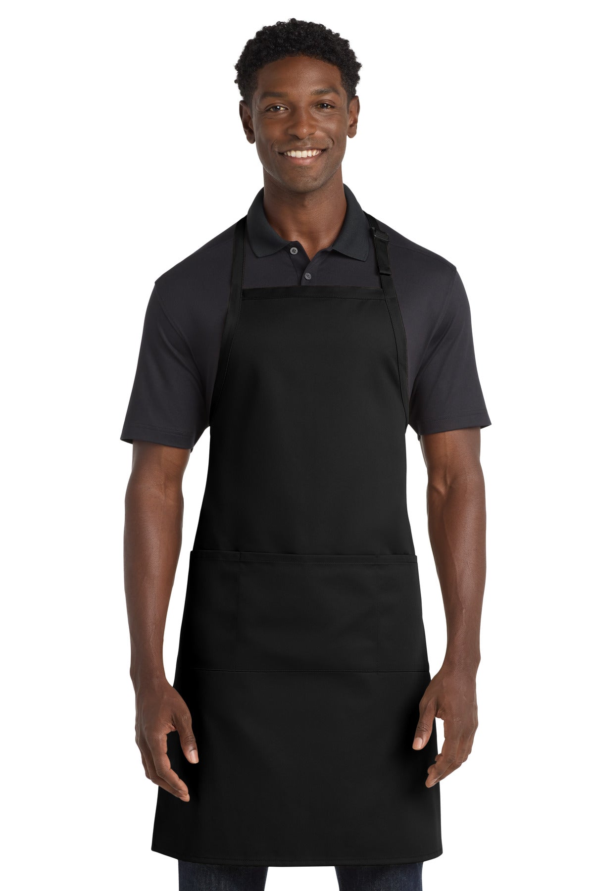 Port Authority Easy Care Extra Long Bib Apron with Stain Release