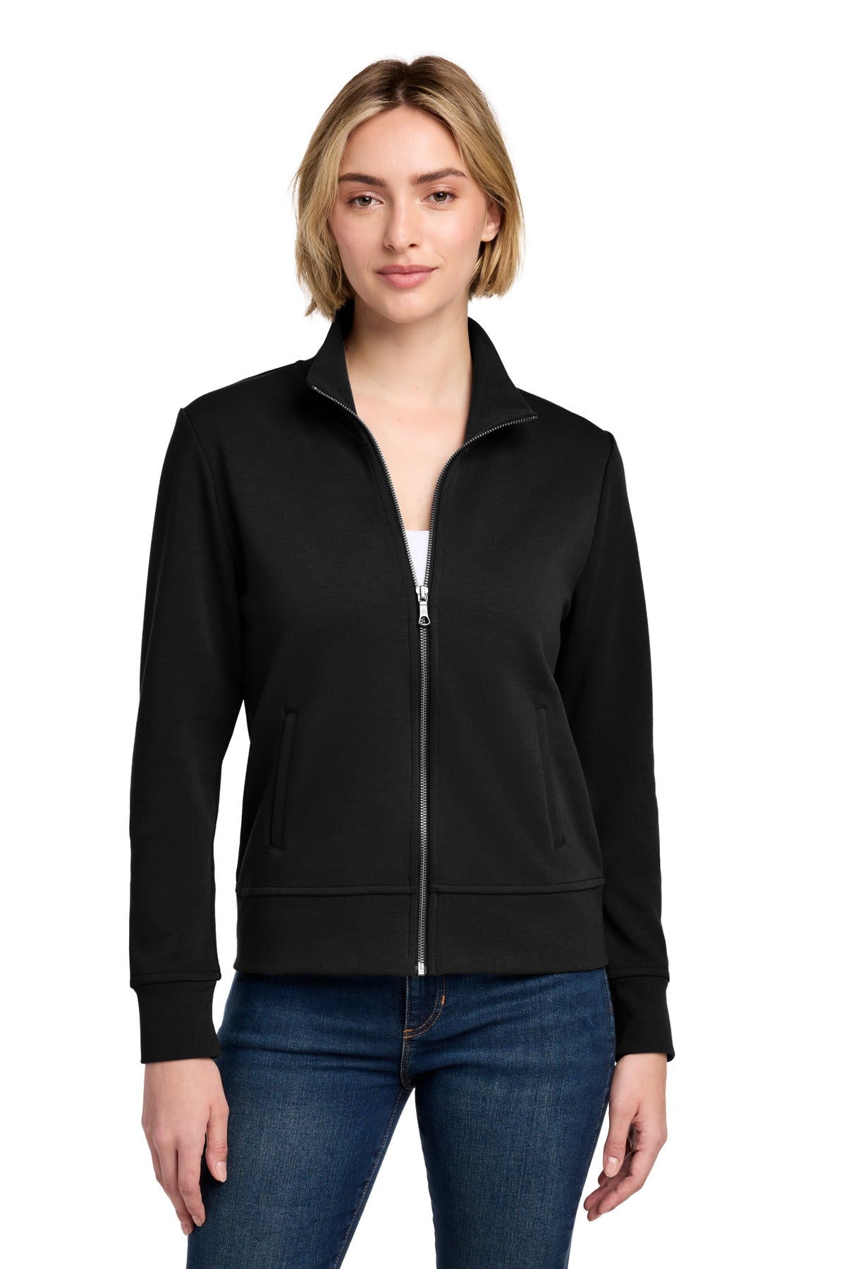 Brooks Brothers Women's Double-Knit Full-Zip