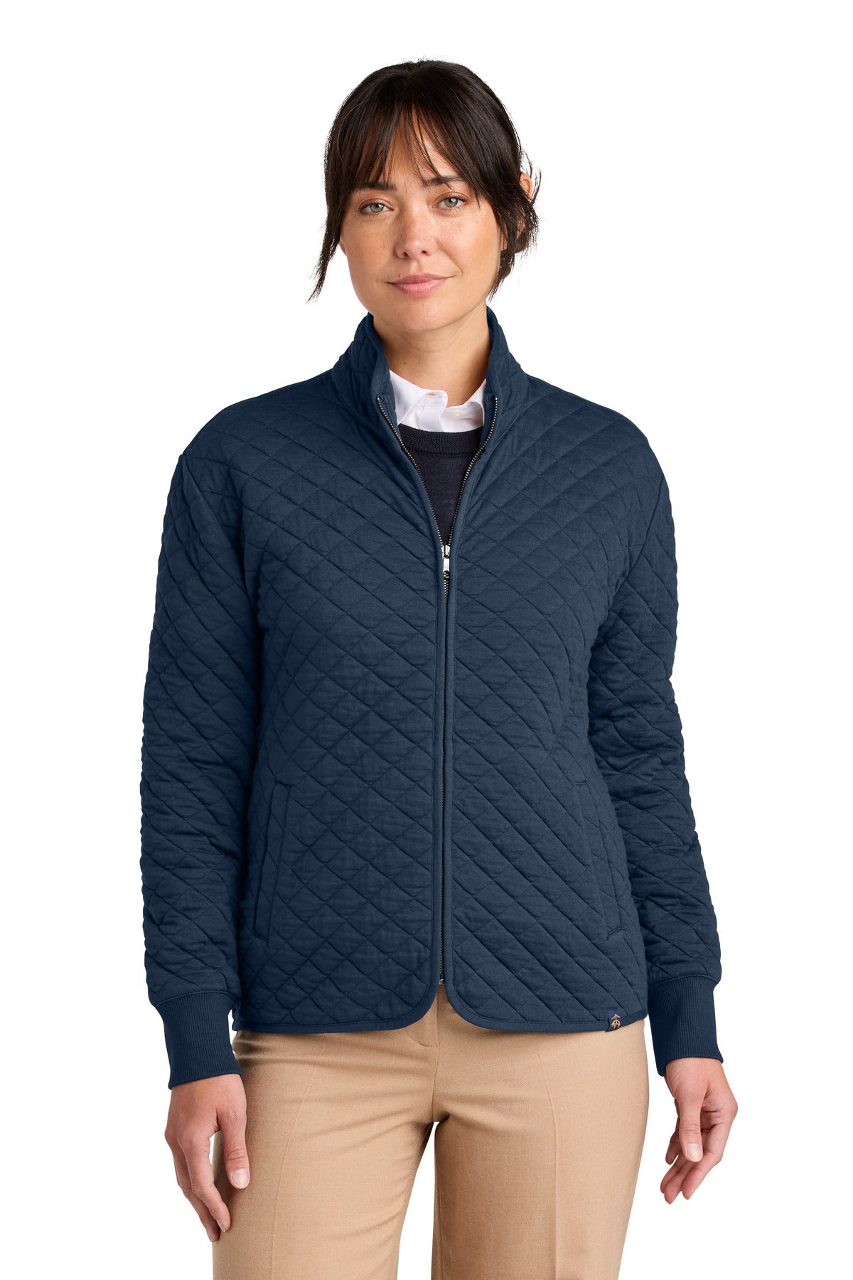 Brooks Brothers Women's Diamond Quilt Full-Zip