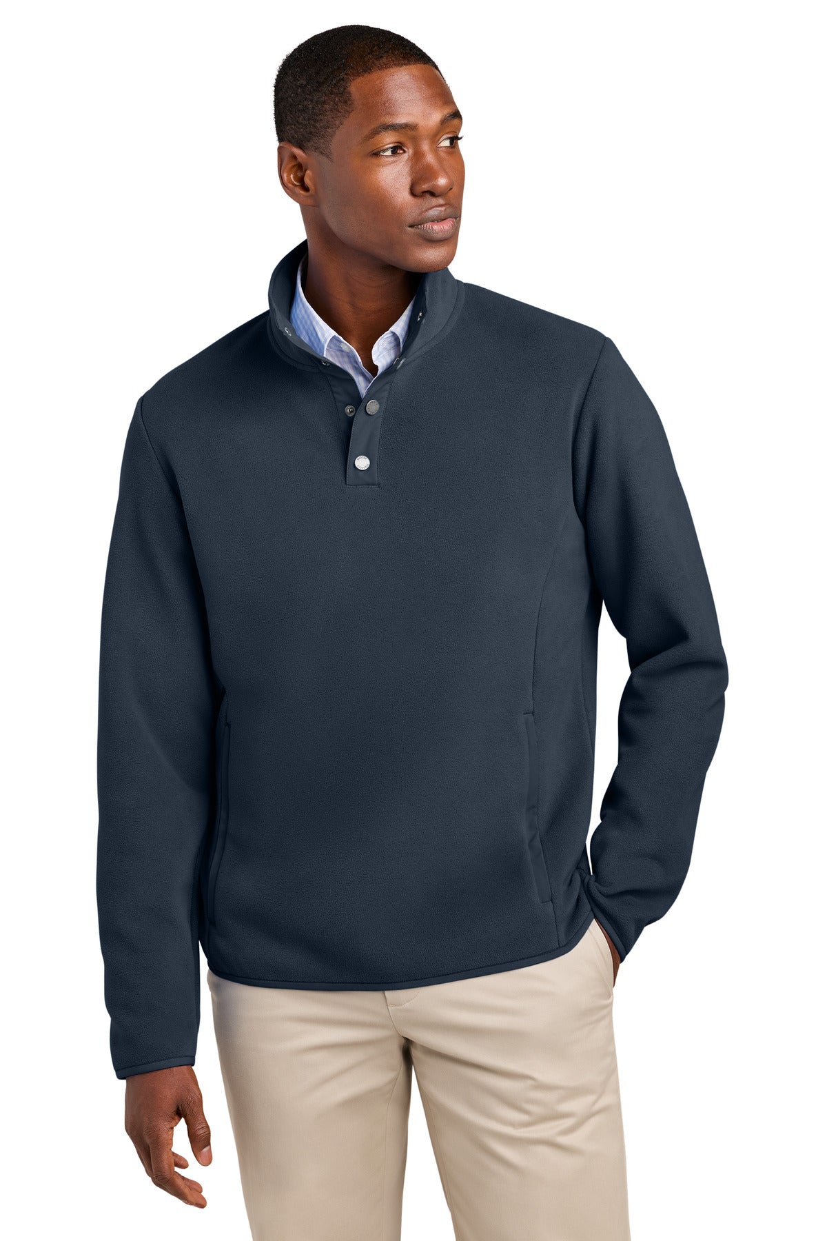 Brooks Brothers Fleece 1/4-Snap Neck