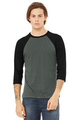 BELLA+CANVAS Unisex 3/4-Sleeve Baseball Tee