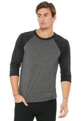 BELLA+CANVAS Unisex 3/4-Sleeve Baseball Tee