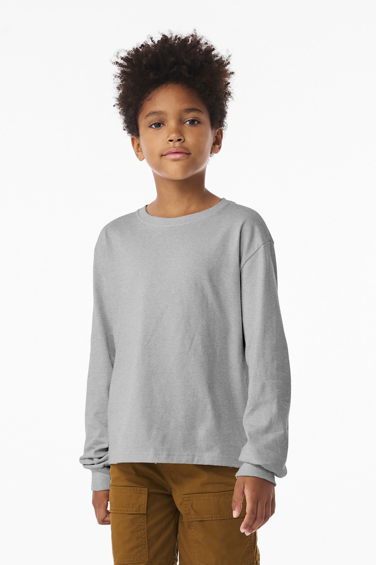 BELLA+CANVAS Youth 6-Ounce Heavyweight Long Sleeve Tee