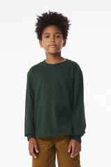 BELLA+CANVAS Youth 6-Ounce Heavyweight Long Sleeve Tee