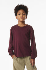 BELLA+CANVAS Youth 6-Ounce Heavyweight Long Sleeve Tee