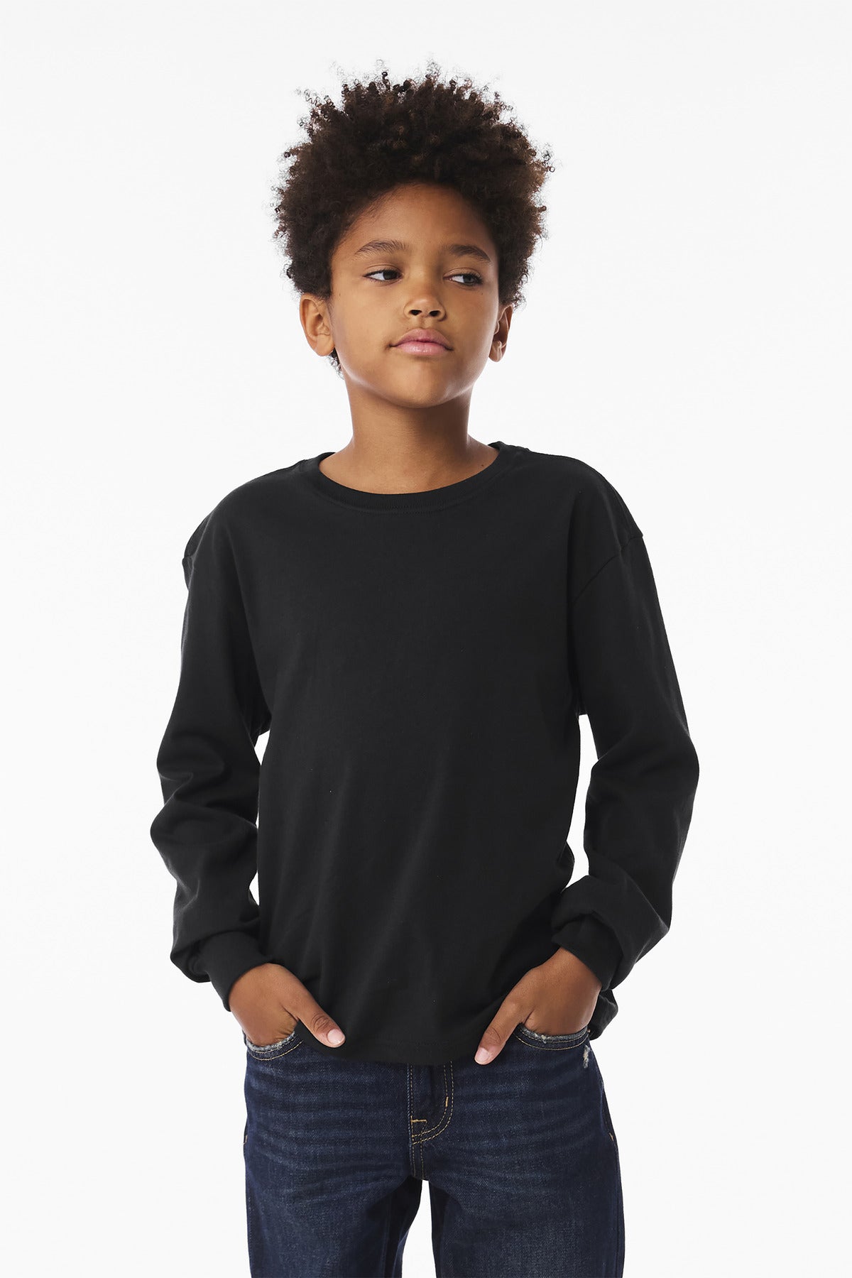 BELLA+CANVAS Youth 6-Ounce Heavyweight Long Sleeve Tee