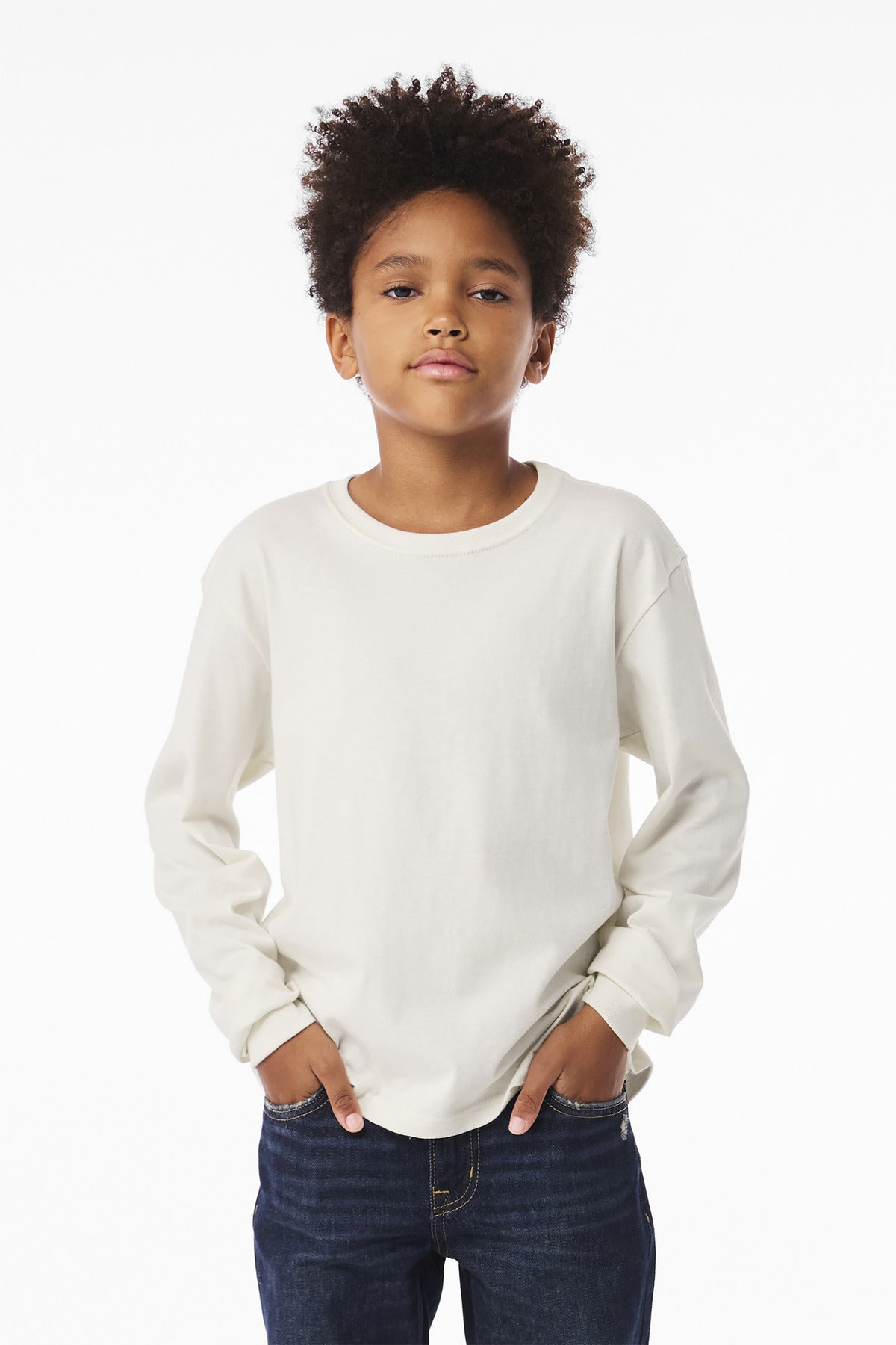 BELLA+CANVAS Youth 6-Ounce Heavyweight Long Sleeve Tee
