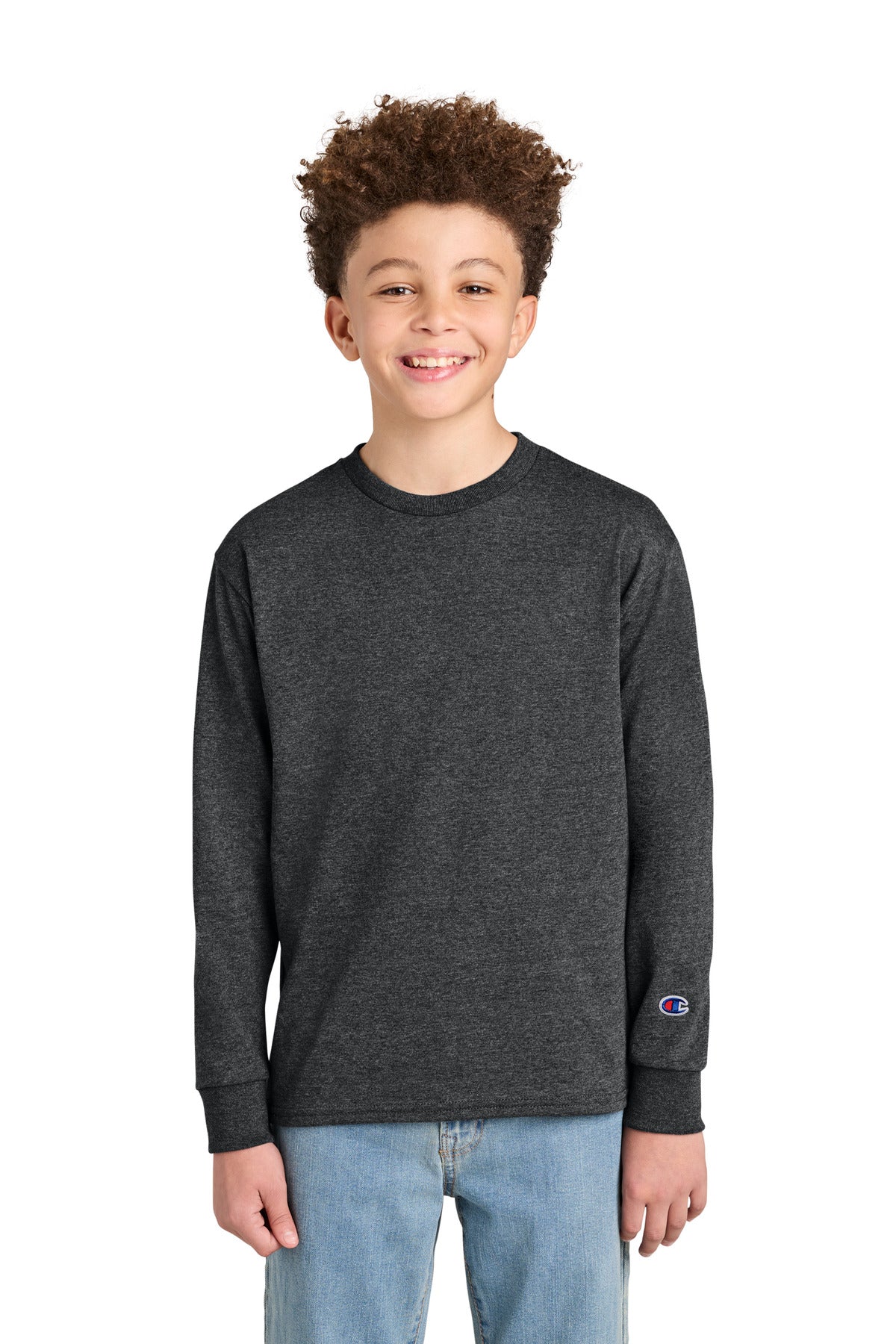Champion Youth Jersey Long Sleeve Tee