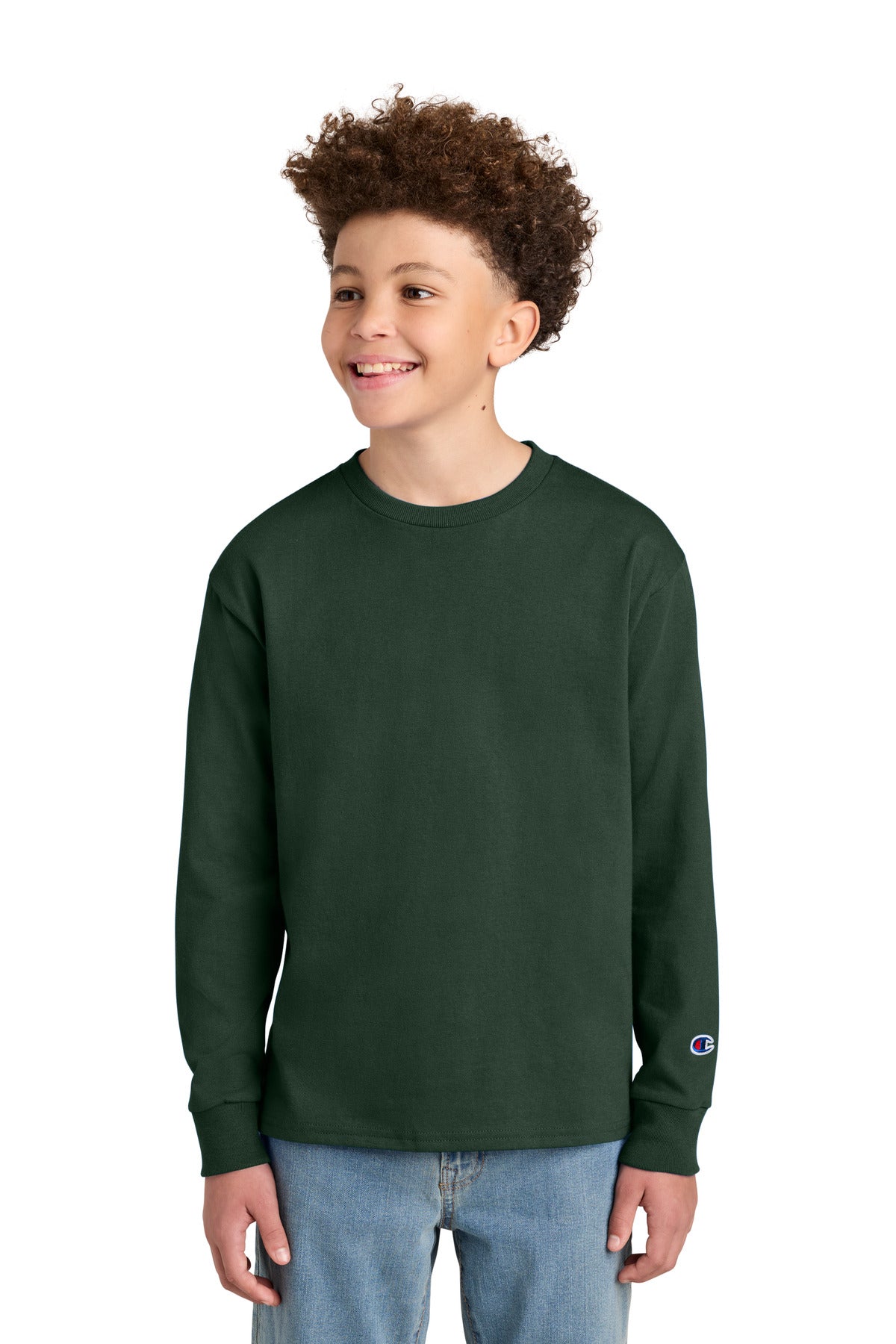 Champion Youth Jersey Long Sleeve Tee