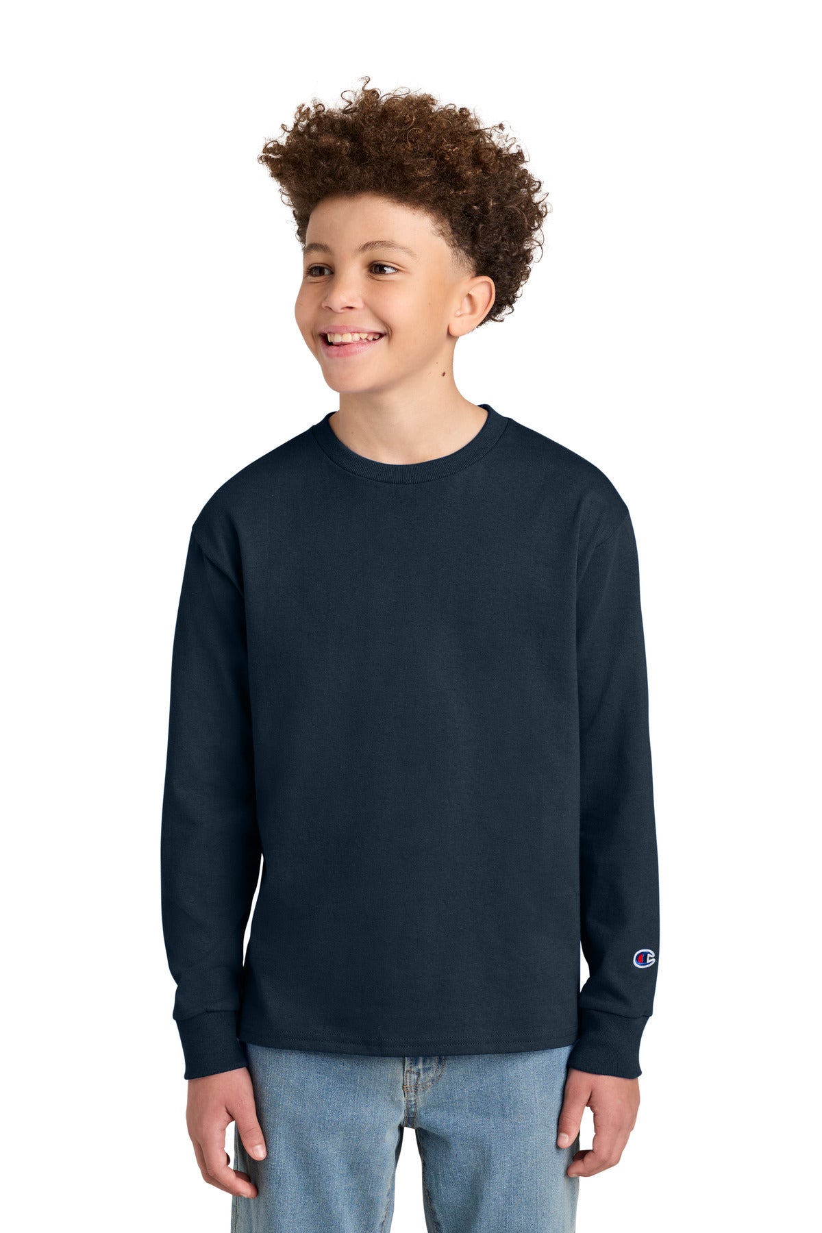 Champion Youth Jersey Long Sleeve Tee