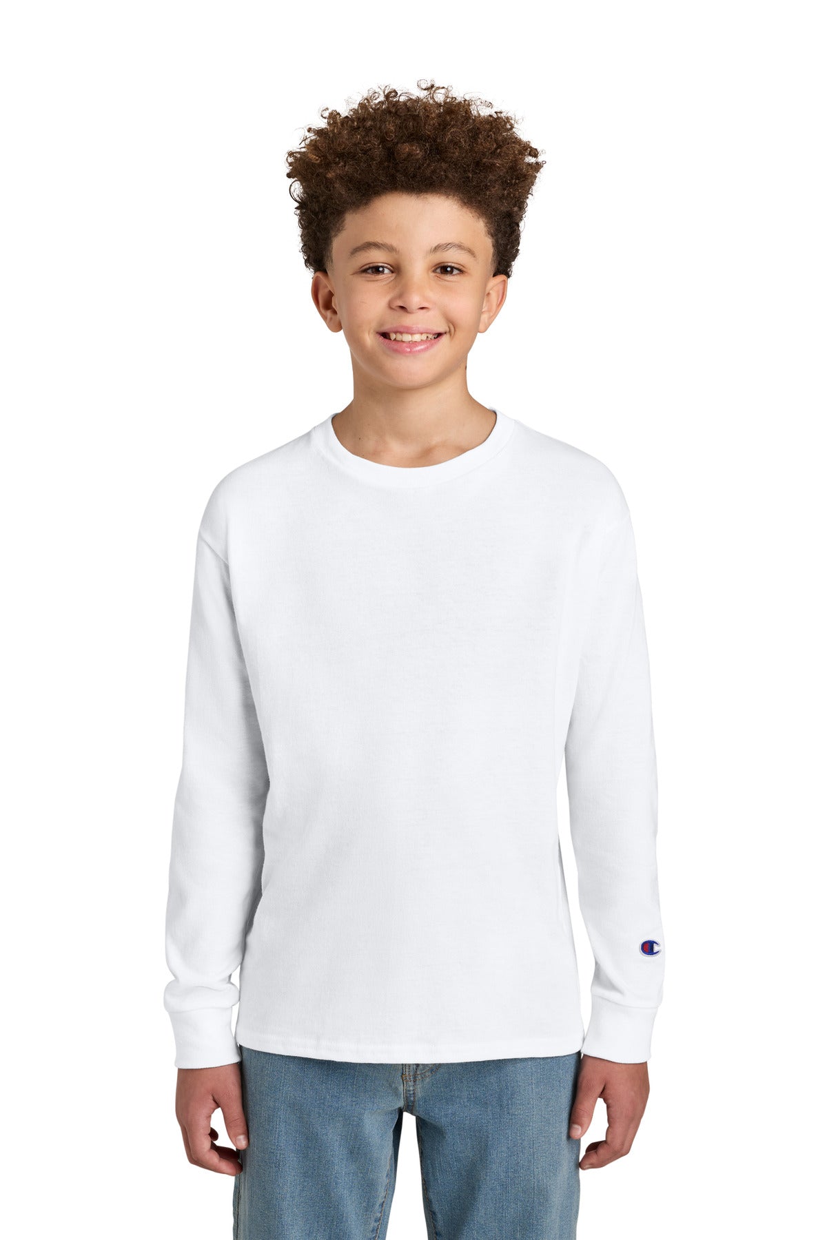 Champion Youth Jersey Long Sleeve Tee