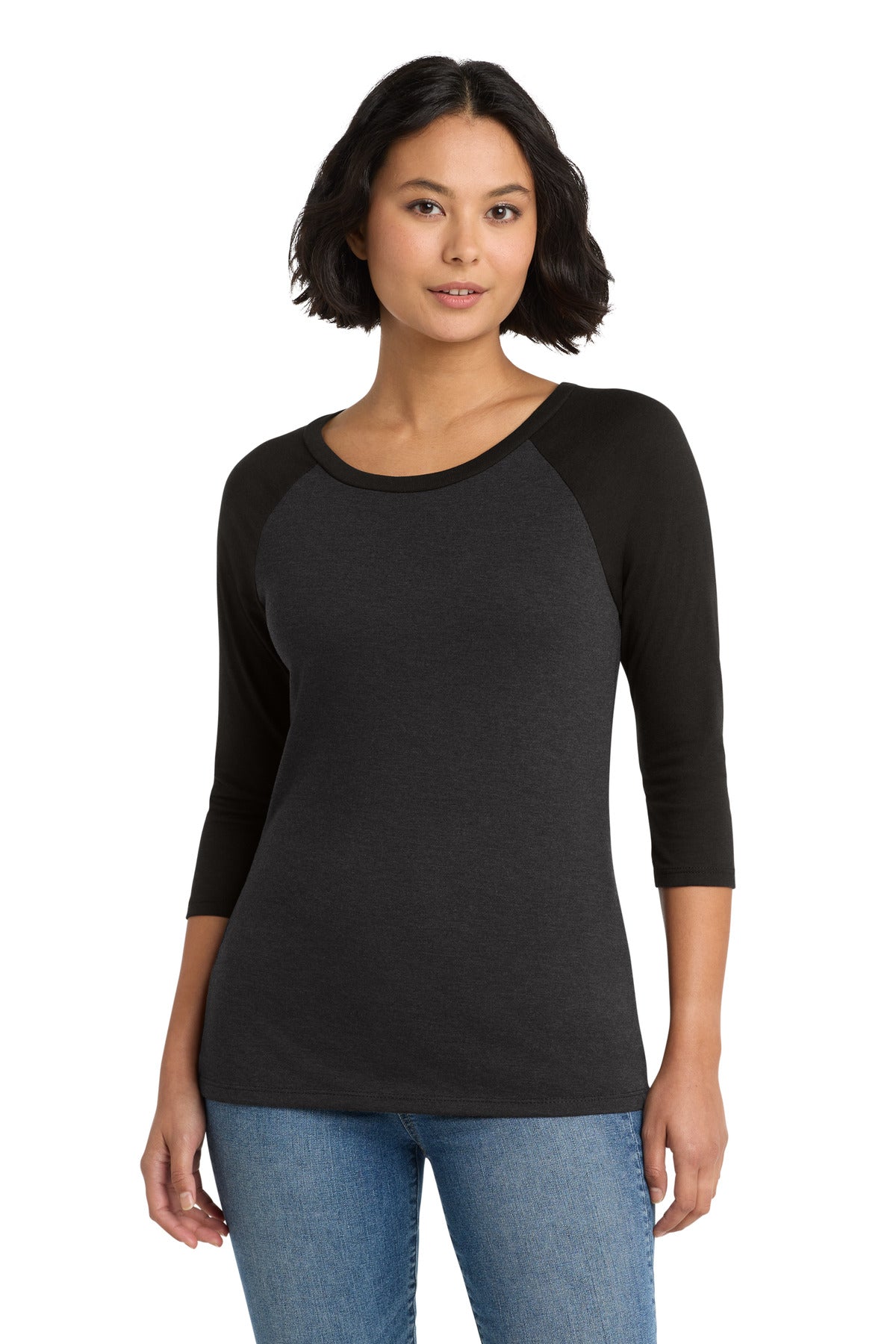District Women's Perfect Tri 3/4-Sleeve Raglan