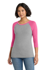 District Women's Perfect Tri 3/4-Sleeve Raglan