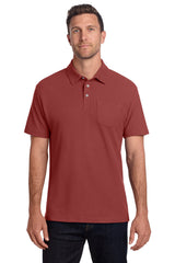 Port Authority C-FREE Cotton Blend Pique Pocket Polo
