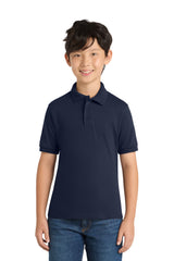 Port & Co Youth Core Blend Jersey Knit Polo