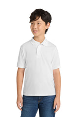 Port & Co Youth Core Blend Jersey Knit Polo