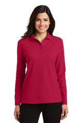 Port Authority Women's Silk Touch Long Sleeve Polo