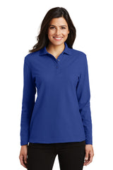 Port Authority Women's Silk Touch Long Sleeve Polo