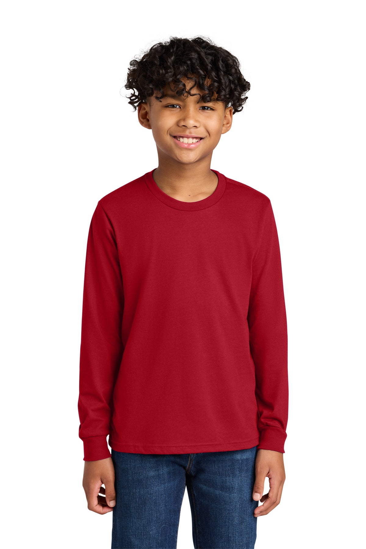 Next Level Apparel Youth Cotton Long Sleeve Tee