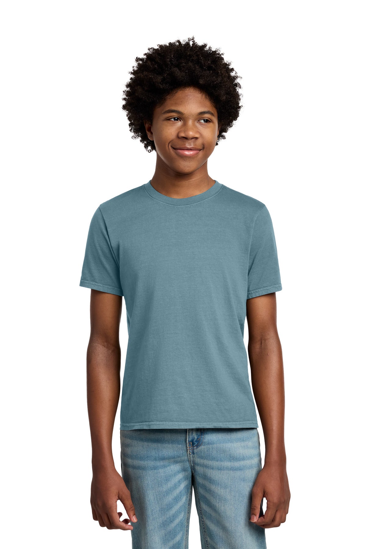 Port & Co Youth Beach Wash Garment-Dyed Tee