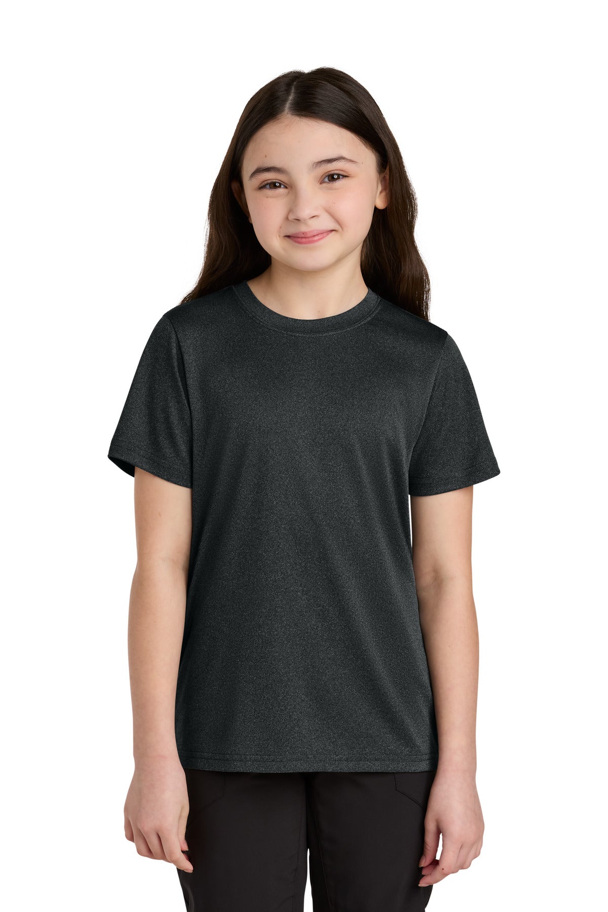 Port & Co Youth Heather Performance Tee
