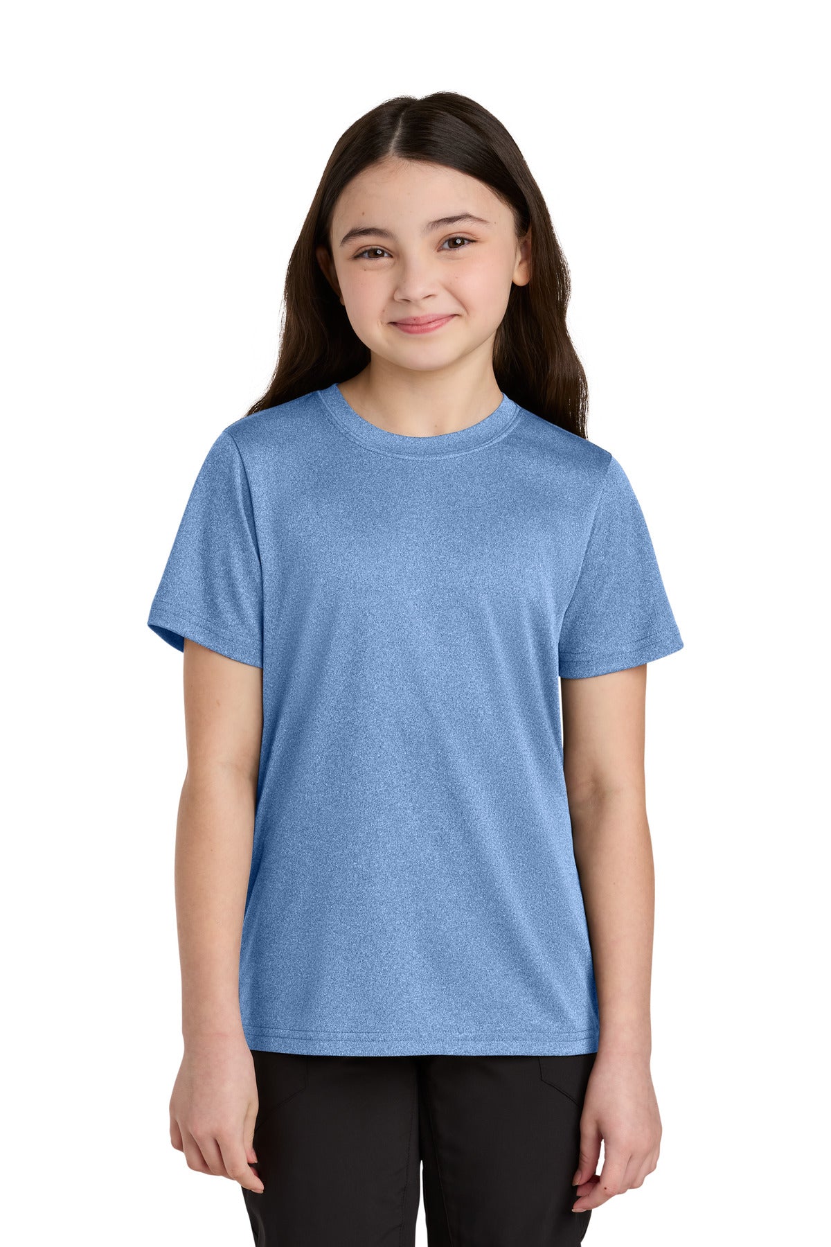 Port & Co Youth Heather Performance Tee