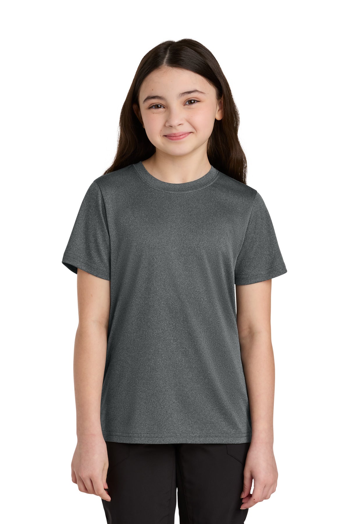Port & Co Youth Heather Performance Tee