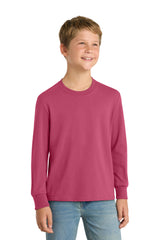 Port & Co Youth Long Sleeve Core Cotton Tee