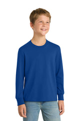Port & Co Youth Long Sleeve Core Cotton Tee