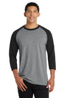 Port & Co Core Blend 3/4-Sleeve Raglan Tee