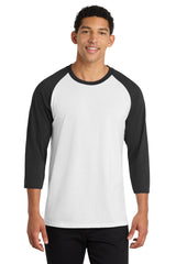 Port & Co Core Blend 3/4-Sleeve Raglan Tee