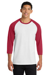 Port & Co Core Blend 3/4-Sleeve Raglan Tee