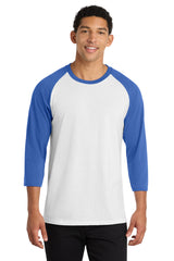 Port & Co Core Blend 3/4-Sleeve Raglan Tee