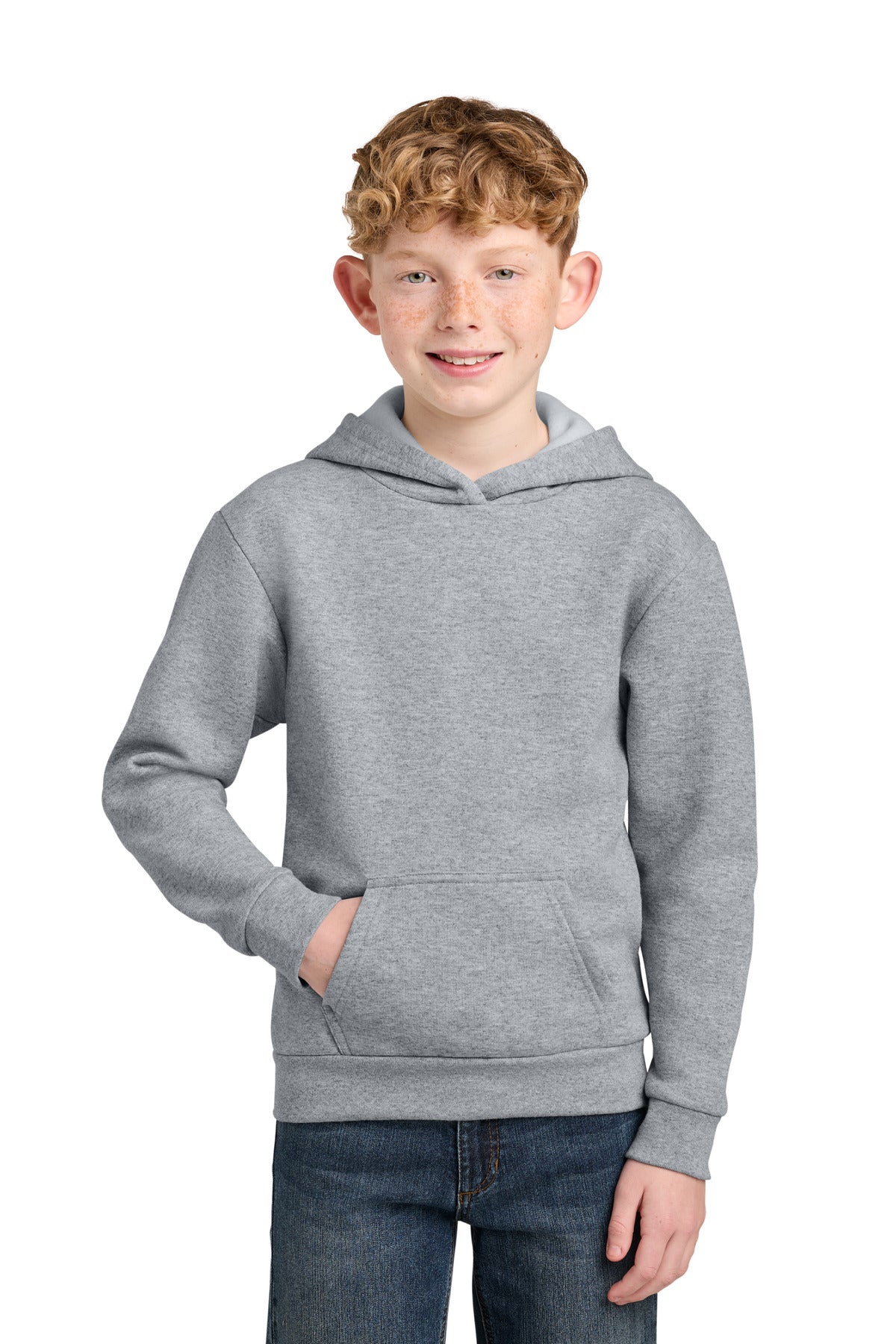 Port & Co Youth Easy Fleece Pullover Hooded Sweatshirt